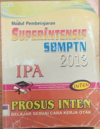Image of modul pembelajaran Super intensif SBMPTN 2013 IPA